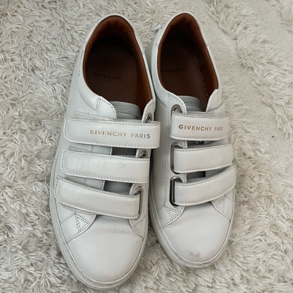 Givenchy Kids White Leather Sneakers